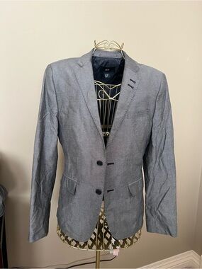 H&M Men's Light Gray Two-Button Blazer